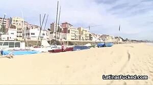 Does Spicy Latina Amateur Give Beach Blowjob?