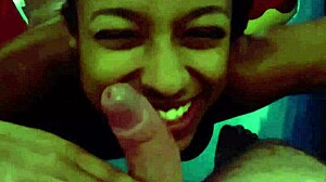 Pretty Brunette Gets Intense Blowjob By Sexy Black Woman At Poolside Motel.