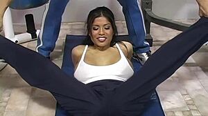 Alexis Amore Gets Her Tight Pussy Fucked With Wet Kissing And Dirty Talk. Ass And Tits On Display.