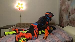 Gay motocross riders compete in thrilling part one.