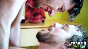 Max Adonis and Jordan Starr in a casual trailer scene