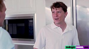 Stepmom Dee Williams Fucks Nadia and Her Stepson's Cock