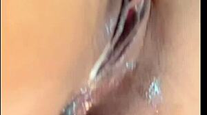 The young naughty girl squirts and begs for him to cum in her wet pussy