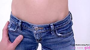 teen fucked at photoshoot casting with creampie