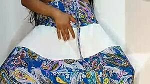 Bluee Teases With Squirting On Her Skirt Before Pissing