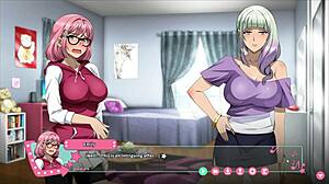 I love this futanari hentai game creampie scene