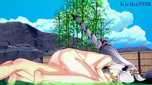 Shenhe asks, 'Want to see our intense futanari sex?'