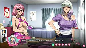 I love this futanari hentai game creampie scene