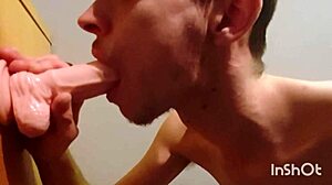 joe nuts: 'sucking this new dildo deep'