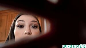 stepdaughter lily lou fucks scarlett sommers husband in reality with doggystyle and big tits