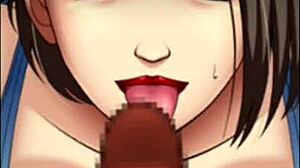 She Forgets the Game for Intense 3D Blowjob Pleasure