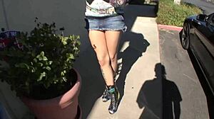 After a hardcore anal fuck, he blows his load on her wet pussy