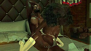 Rising New Stars Shine in Wild Interracial 3D Action