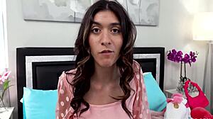 Giving Aubry a hand, Aubry Babcock and Joshua Lewis