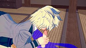 Intriguing hard sex with Mitsuki Bakugou in cosplay