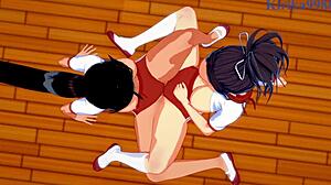 asuka and homura intense lesbian play - senran kagura hentai