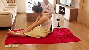 Relaxing full body massage session