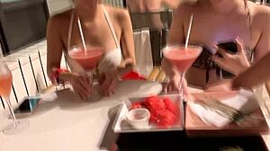 Asian Babe Bent Over For Homemade Doggystyle Cumshot In Night Pool