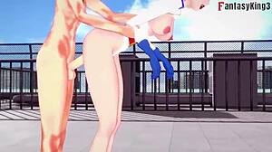 Power Girl Fucking Two Super Men In Full Fantasy