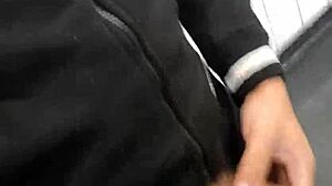 Safadeza No Banheiro Da Academia Adrenalina A Mil Com Esses Machos - Full Sheer