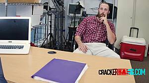 Muscled White Bear Gets Pounded By Huge Black Cock In Hidden Cam