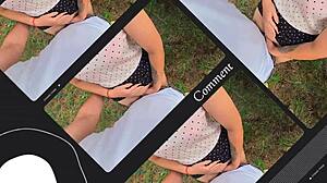 Stepbrother and stepsister help each other to cum on panties