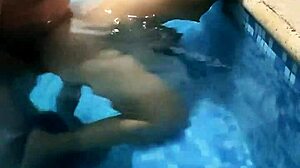 What if a mature man invites you to the pool for latina sex with natural tits?