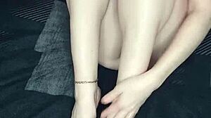 would you mind joining me for some solo time. blonde milf gives instructions.