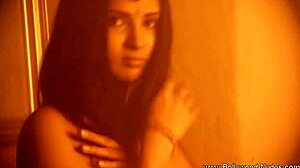 cute indian lady dances and teases