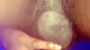 I-I entering my girlfriend hairy pussy close up