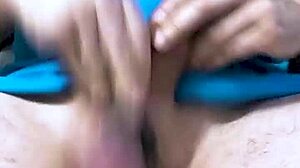 Avada Kedick moans during an aggressive solo wank leading to huge cumshot