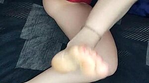 would you mind joining me for some solo time. blonde milf gives instructions.