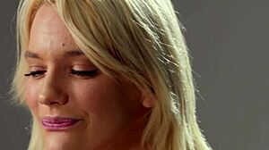 Up Close View of Blonde Kenna James Reaching Orgasm Through Solo Masturbation.