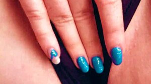 Watch that dirty squirt soak her panties and drip from her wet pussy