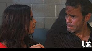 Brandy Aniston says, Lick my big tits and fuck me