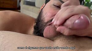 Homem Barbudo Chupa 41 Paus - 36º E 37º Mamadas - Vídeo Completo No Red