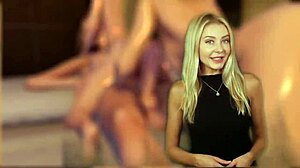 In this shemale porn, a futa tgirl dominates two ebony teens