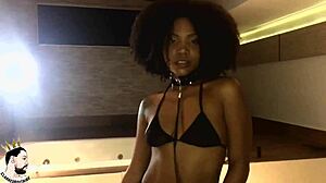 Kiara's hot fucks with Davi, no condom, in front of her husband – so obedient and sensual.