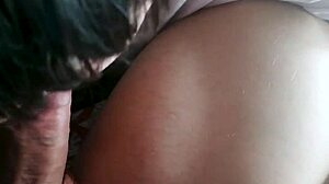 amateur cumslut sucks cock eats cum