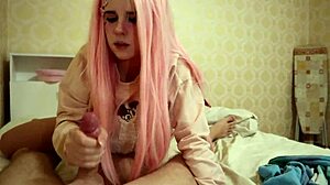 Cutie Bubblegum saw me filming but failed to grab the camera!