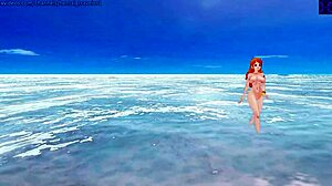 nami whispers, 'can you handle joining the straw hat crew by jerking off to my big tits?'