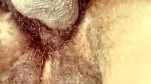 I-I entering my girlfriend hairy pussy close up