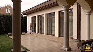 Girl Sucks and Impales on Older Boyfriend's Penis!