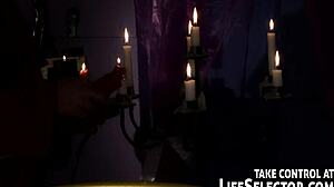 the possessed angel undergoes a thorough exorcism by a european priest