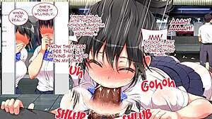 Big tits milf attacks lucky guy in animated hentai!