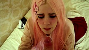 Cutie Bubblegum saw me filming but failed to grab the camera!