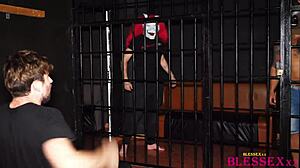 Threesome encounter in prison