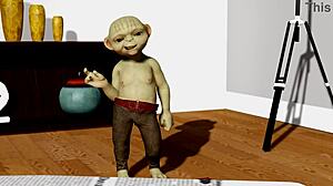 Watch the wizard's lover seduce the teacher in this hot anime episode.