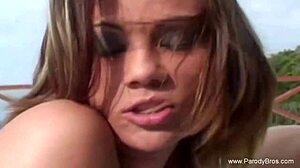 brazilian lesbians fuck outdoors in vintage parody comedy