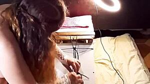 Exhibitionist Strips In White Panties For Doggy View